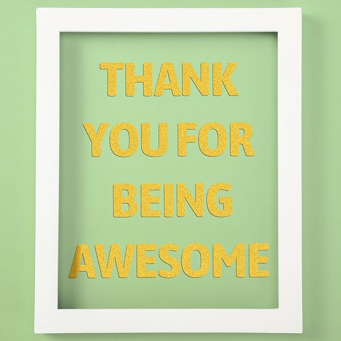 Harloon 232 Pcs 24 Sheets Large Glitter Letter Stickers Big Font Alphabet Letter Self Adhesive Letters Kit Mailbox Stickers for Mailbox Bulletin Boards Classroom Home(Gold,6 Inch)