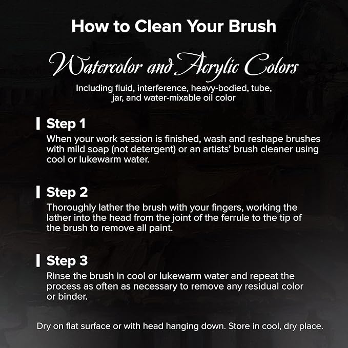 Silver Brush Limited 7102S-8 Renaissance Bright Paintbrush for Oil, Watercolor, Gouache, Inks, Dyes, Fluid, & Flow Acrylic, Size 8, Short Handle