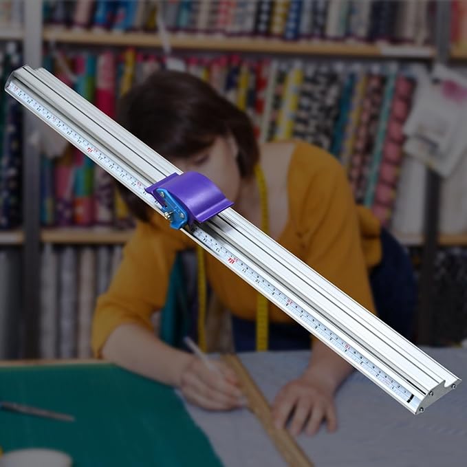 27 1/2" Manual Paper Trimmer with Double Scale Ruler, Precision Sliding Cutter for KT Board, Photo Paper, PVC & PET, Includes 30 Extra Blades