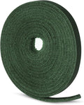 Ringsun 1/8 Inch Wide Flat Leather Strips for Crafts, Shoe Laces Boot Laces Full Grain Leather Straps Cord String for Crafts, Tooling (2mm Thick 72.5 Inches Long Green)
