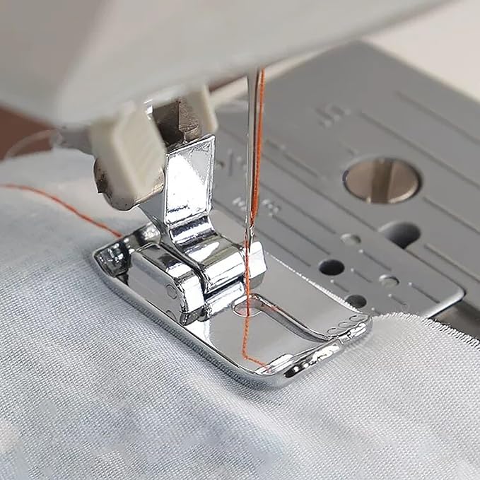 1/4” Straight Stitch Snap-On Foot Presser Foot Fit for All Low Shank Snap-On Singer, Brother, Babylock, Euro-Pro, Janome, Juki, Kenmore, New Home, White, Simplicity Sewing Machines
