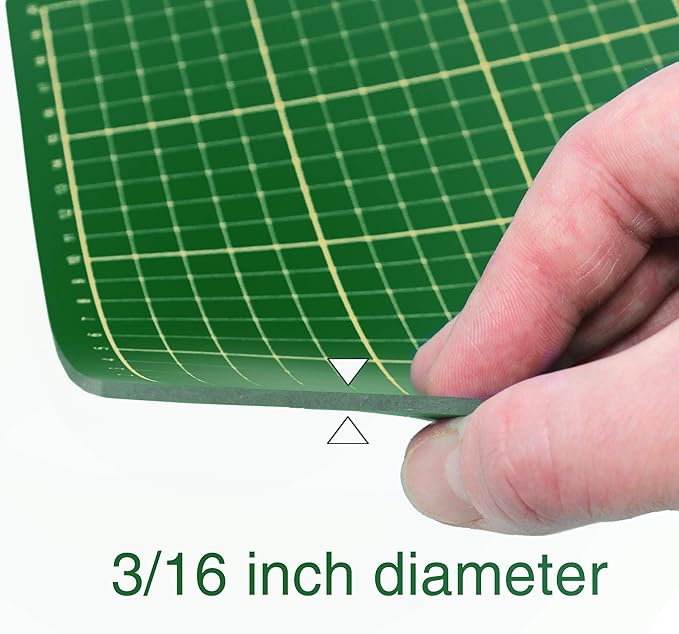 VViViD Green Self-Healing 16” x 22” Inches Rotary Cutting Mat Gridded & Ruled Reversible Professional Grade for Arts, Crafts, Quilting, Sewing, Scrapbooking, Cropping Photos and Drafting Projects