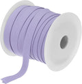 MECCANIXITY 1/2 Inch Double Fold Bias Tape Polyester Continuous Bulk Bias Tape for Sewing,Seaming Quilting Hemming Binding Crafts (Light Purple 25 Yards)