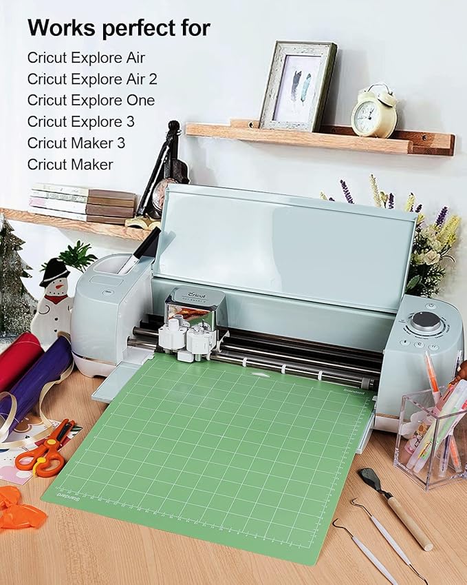 Gwybkq Cutting Mat 12x12 20 Pack, Compatible With Cricut Maker 3/Maker/Explore 3/Air 2/Air/One Standard Green Grip Replacement Accessories