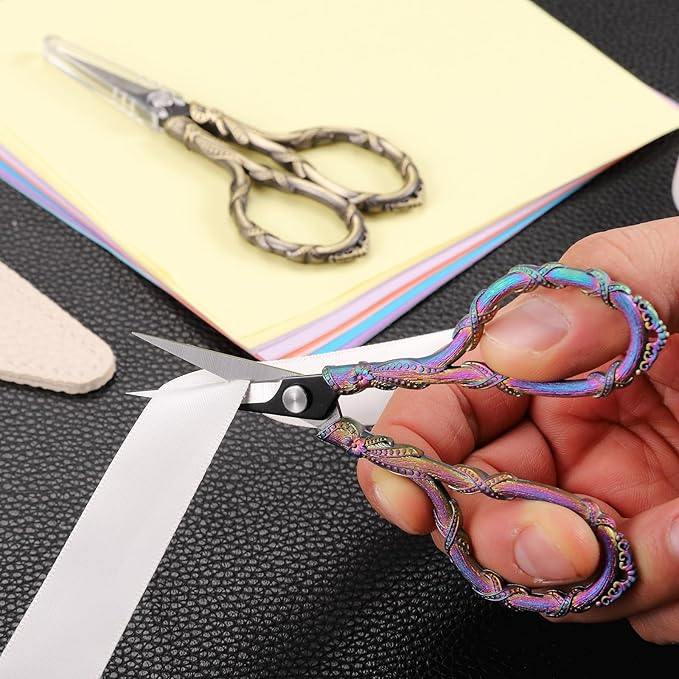 Small Sewing Scissors Sharp Tip Little Scissor with Cover for Embroidery Needlework Threading Knitting Craft DIY Tool Rainbow