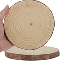 KINJOEK 12 PCS 6-7 Inch Natural Wood Slices with Bark, Unfinished Round Wooden Ornaments Coasters Circles Bulks for Crafts Centerpieces DIY Rustic Wedding Decorations Christmas