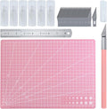 Exacto Knife for Crafting Precision Carving Hobby Knife Kit with A4 Cutting Craft Mat 20 CM Steel Ruler 30 PCS #11 Hobby Blades for DIY, Art, Cutting, Carving, Scrapbooking