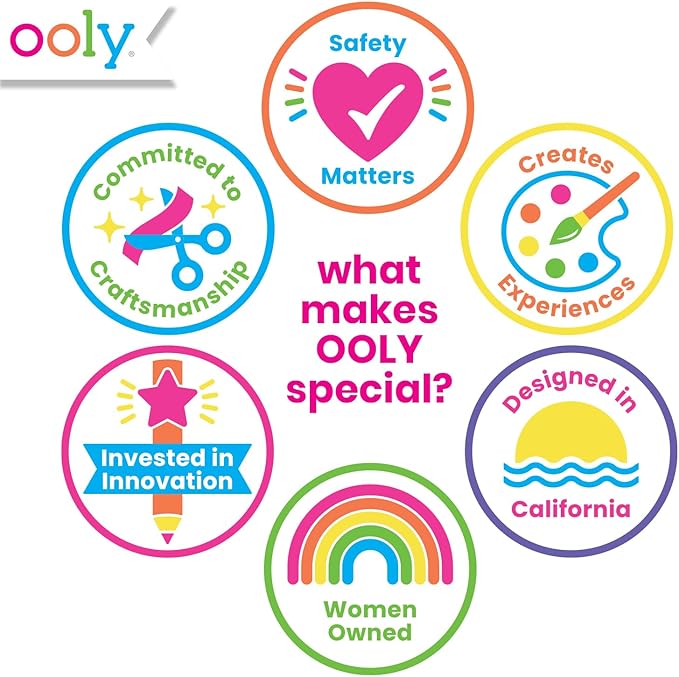 Ooly Air Dry Clay for Kids, 12 Colors Modeling Clay with 3 Shaping Tools, Play Dough Gifts for Kids, Craft Supplies - Creatibles