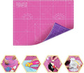 Self Healing Cutting Mat A2 18"x24" – Double Sided 5-Ply Craft Mat for Sewing, Quilting, Fabric, Scrapbooking – Pink/Purple