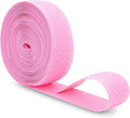 Mandala Crafts 1.5 Inch Elastic Silicone Gripper Tape for Clothing - 10 Yds Dotted Non Slip Elastic Band for Sewing - Pink Silicone Flat Fabric Stretchy Ribbon Straps