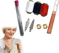 Sewing Kit, 34/ 36PCS Big Eye Steel Needles Set with Large-Eye Needles, Multiple Thread Colors, Long and Thin Handmade Quilting and Sewing Needles Kit with Repair, and Craft (34PCS)