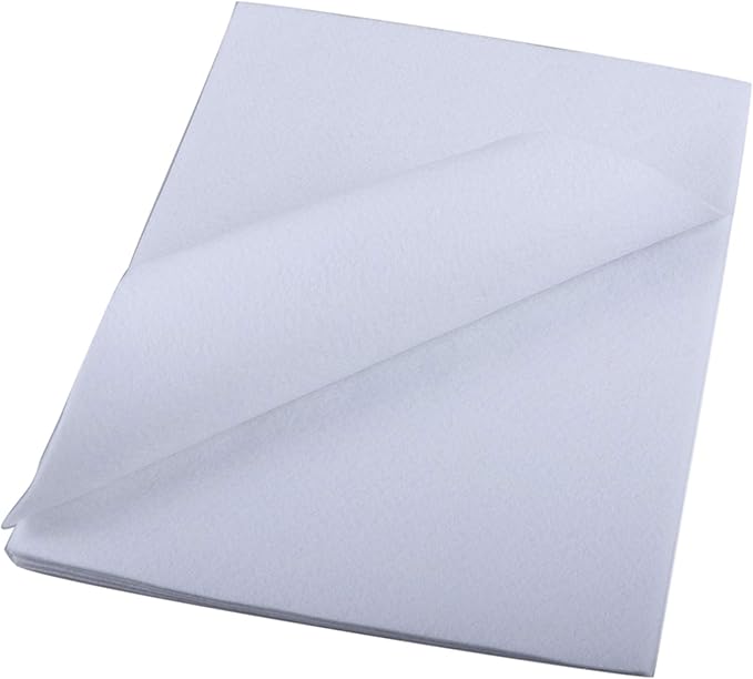 YYCRAFT Craft Soft Felt Sheets 9 Inch X 12 Inch - 24 Pcs Pack, White