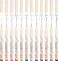 01 Micro Fine Point Pen Set - 12 Waterproof Archival Ink Colors, 0.25mm Fineliner Pens for Art Illustrations, Sketching, Anime, Manga, Technical Drawings & Scrapbooking