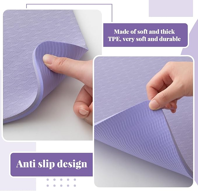 2 Pcs Sewing Machine Muffling Mat Pedal Sewing Mat Reduce Vibrations Noise No Slip Machine Accessories for Quilting(15'' X 20'' and 9'' X 14'',Lavender Purple)