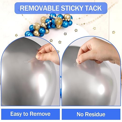 JANYUN 140 Pcs Double Sided Sticky Dots Removable Square Putty Clear Double Sided Tape for Crafts No Trace Sticky Tack Adhesive Tape (8 x 10 mm)
