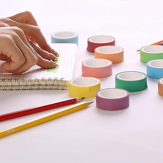 Mr. Pen- Washi Tape Set, 10 Pack, Decorative Tape, Washi Tapes, Colored Tape, Scrapbook Tape