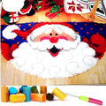 EMISTEM Latch Hook Kits for Adults - DIY Latch Hook Rug Kits, Crochet Kit for Beginners, Rug Making Kits with Printed Canvas, Gift Packaging. (Santa Claus,15x21 inch)