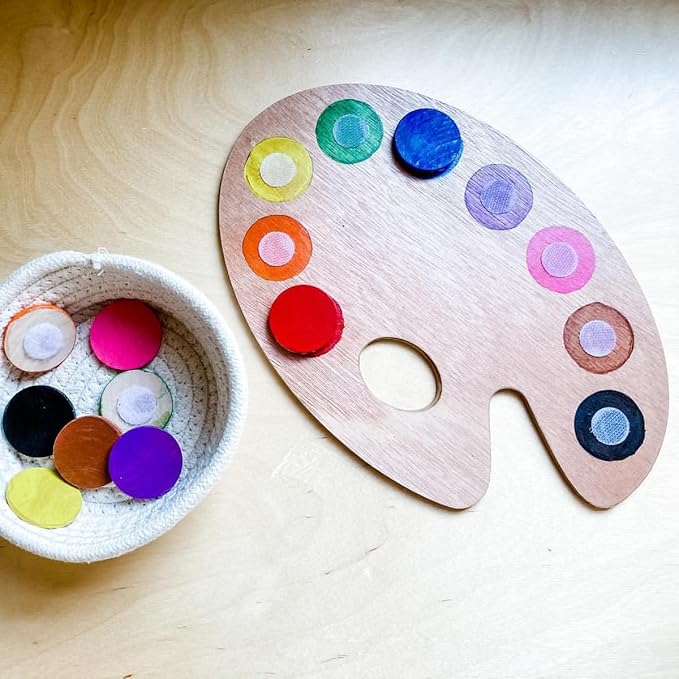 8" X 12" Lagre Wooden Paint Palette Acrylic Paint Palette with Thumb Hole Clear Paint Pallet, Easy Clean Non-Stick Artist Pallet for Oil Watercolor Craft DIY Art Painting Palette(3 Pack)
