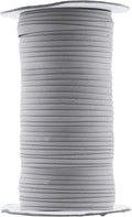 Mandala Crafts 55 Yards 1/4 Inch Gray Double Fold Bias Tape for Sewing - Bias Binding Tape for Quilting Binding, Hemming, Seam, and Fabric Piping