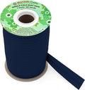Mandala Crafts 1 Inch Single Fold Bias Tape for Sewing, Quilting, Piping, Hemming, Blanket & Quilt Binding – 40 Yards Navy Blue Fabric Seam Binding Tape