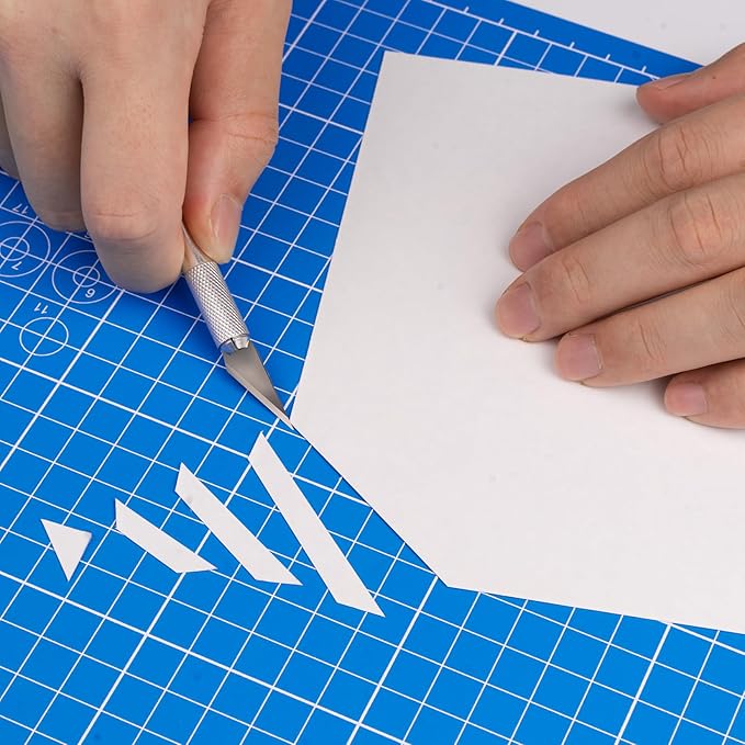 DIYSELF Cutting Mat 12in×18in, Cutting Mats for Crafts, Self Healing Cutting Mat A3, Fabric Cutting Mats Double Side for Sewing, Quilting, Craft Mat for Desktop