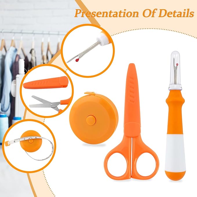 GDMINLO 3 Pieces Seam Ripper and Measuring Tape Set