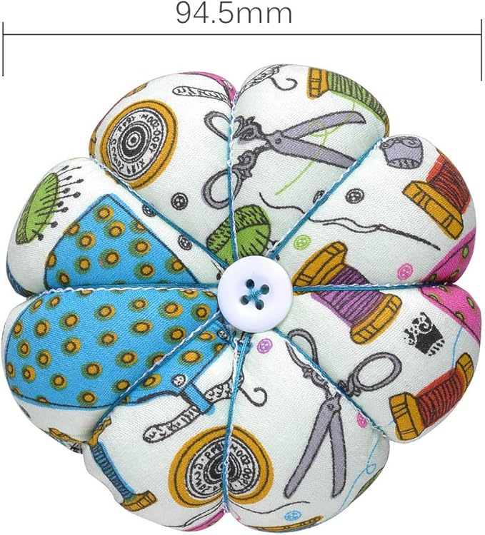 eZAKKA Pin Cushion, Pin Cushions for Sewing Pin Holder Needle Cushion Band Wearable Pincushion (Sewing Necessities Pattern Green)