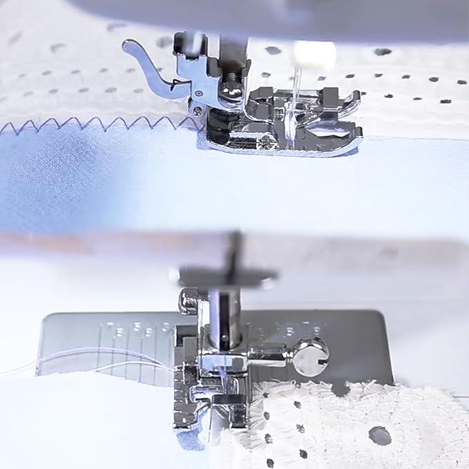 1/4" Quilting Patchwork Presser Foot Stitch in Ditch Foot Edge Joining Foot for Low Shank Snap-On Singer, Brother, Janome, Juki, Babylock,More Sewing Machine(Set3-Stitch in Ditch Foot)