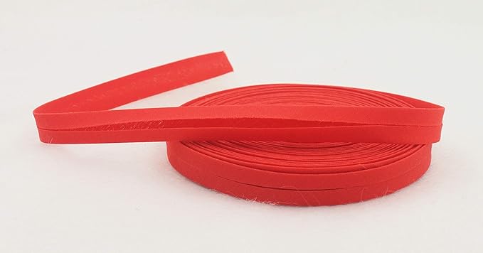 12mm 1/2" Single Fold Bias Tape Bias Binding for Sewing Solid Color 100% Polyester