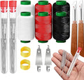 74Pcs Sewing Tool Set, Big Eye Steel Sewing Needle Kit, Threader and Needle Repair Kit Stainless Steel Needles for Hand Sewing with Thread Ripper Needle Threaders Threads and Thimbles Sewing Tool Set