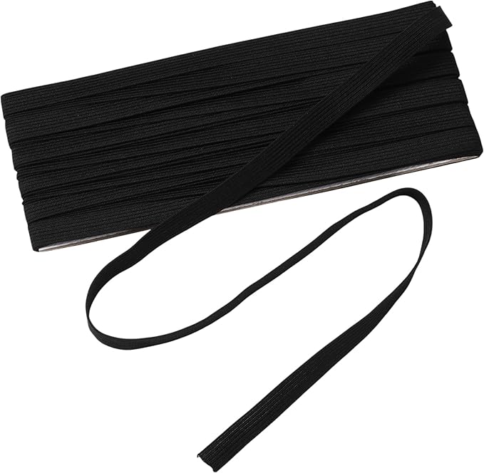 Shappy Elastic for Sewing Knit Elastic Band (1/2 Inch X 11 Yards,Black)