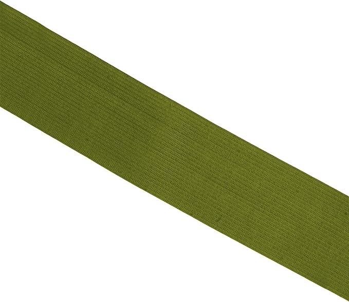 Mandala Crafts Wide 2 Inch Olive Elastic Bands Spool for Pants Waistbands Sewing and DIY Crafts, 25 YD Stretchy Flat Fabric Strap Knit Elastic Band for Wig