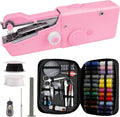 Mini Sewing Machine for Beginners - Handheld & Electric, Easy One-Step Stitching for Quick Clothes Mending, DIY Projects, and Travel Emergencies