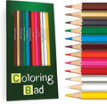 Coloring Bad Colored Pencil Set for Fans of Breaking Bad | Set of 12 Breaking Bad-Inspired Parody Pencils | Each Color Pencil is Foil-Stamped with Clever Show References | Great Gift for Fans