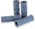 Exotic Flower Collection Clay Texture Rollers 4-Pack (4") - Flower Set #01 - Embossing Pattern Rollers for Polymer & Ceramic Clay, Pottery & Crafts