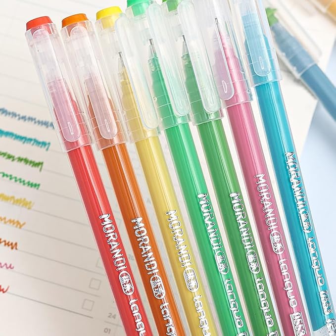 Gel Pens with Fine Point 0.6mm, 9 Colors Drawing Pencils for Adult Coloring Books Smooth Writing Pen Set for Journaling(Colour of Skin)