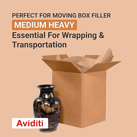 AVIDITI Shipping Paper Rolls Kraft, 18" x 900' 1-Pack | Recycled Paper Roll for Packing, Moving and Storage