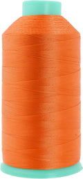 Mandala Crafts Size 46 210D T45 Bonded Nylon Thread - Orange 2843 YDs Tex 45 Heavy Duty Sewing Threads for Leather, Jeans, Weaving, Outdoor Marine Upholstery
