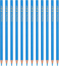 PATIKIL Sky Blue Colored Pencils Set,12 Pcs Oil Color Pencils Wooden Coloring Drawing Pencil for Artists Art Painting