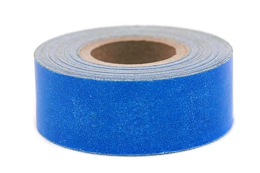 ChromaLabel 1 Inch Clean Remove Color Code Tape, 500 Inch Roll, Dark Blue