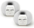 Silk Mohair Luxury Yarns, Premium and Soft Blend for Knitting, Made in Italy (White - 6027, 2)