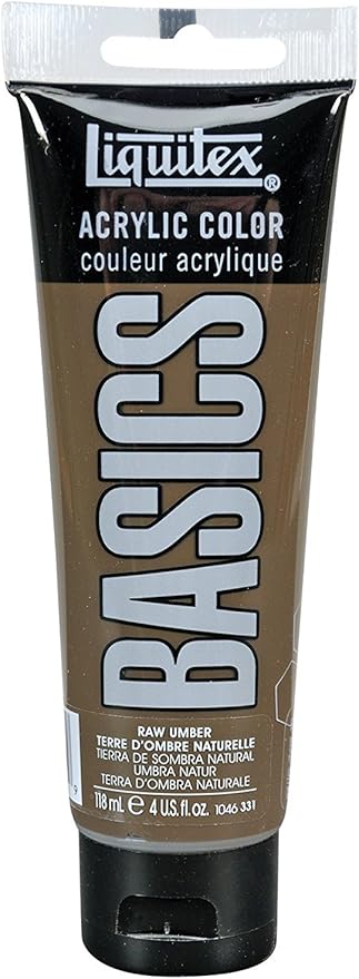 Liquitex BASICS Acrylic Paint, 118ml (4-oz) Tube, Raw Umber