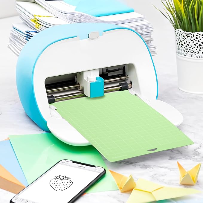 WISYOK 12x8.5 Inch Cutting Mats for Cricut Joy Xtra, 2-Pack Reusable Adhesive Mats (Standard, Light Grip) for Crafts, Quilting, Sewing
