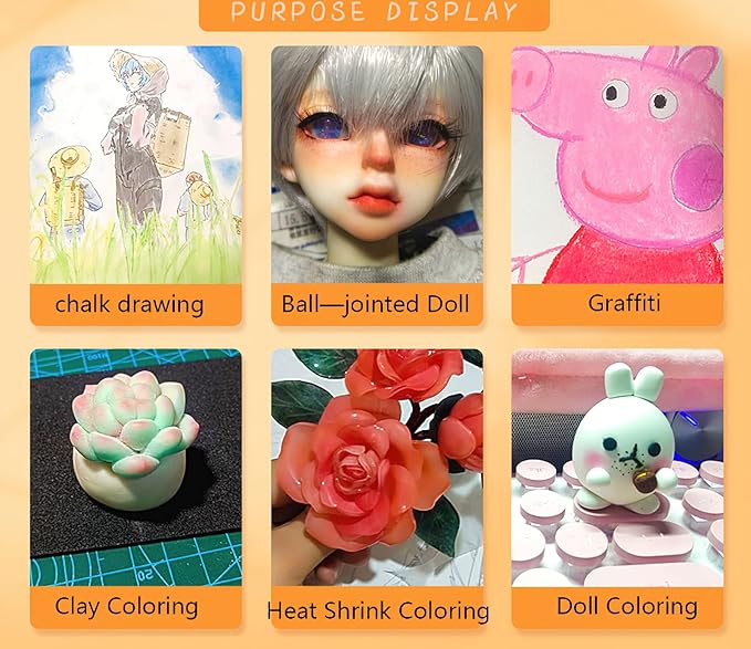 YYMIYU Neutral Color Chalk Pastels for Professional Artist 36 Colour