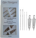 Premium Large Eye Needles Hand Embroidery, Sewing, Crafting, Yarn, Sweaters - 6pcs with 2 Needle Threaders