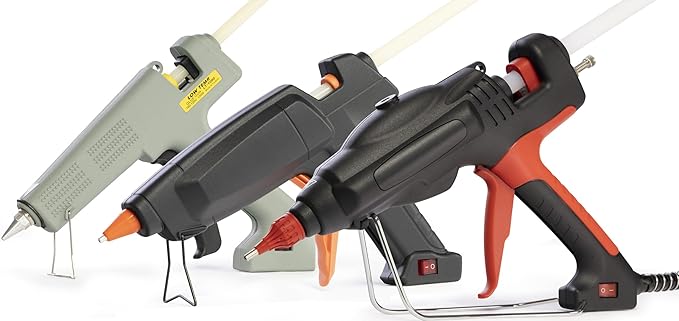 ASA 5/8" Heavy Duty Industrial Hot Glue Gun | 450 Watt with Adjustable Temperature Control, Interchangeable Nozzle & Fold-Out Stand | Perfect for Repairs, Crafts, DIY & Precision Bonding Projects