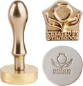 STAMTECH Custom Pottery Stamp for Clay - Personalize Clay Stamps Letter Stamp for Clay with Your Own Design Polymer Clay Tools Creat Unique Imprints in Clay Pottery(2.5Inch)