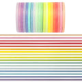 20 Rolls Washi Masking Tape Set, 3mm 110 Yards Colorful Rainbow Pastel Washi Tape Set, Skinny Thin Decorative Colored Washi Craft Tape for Bullet Journal DIY Planner Crafts Scrapbook Designs