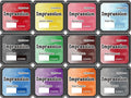 CraftyManor Mini Smudge Ink Pads for Stamps, Water Based Halo Dye Stamp Pad for Scrapbooking, DIY Craft Scrapbook Supplies for Adults (12 Colors)