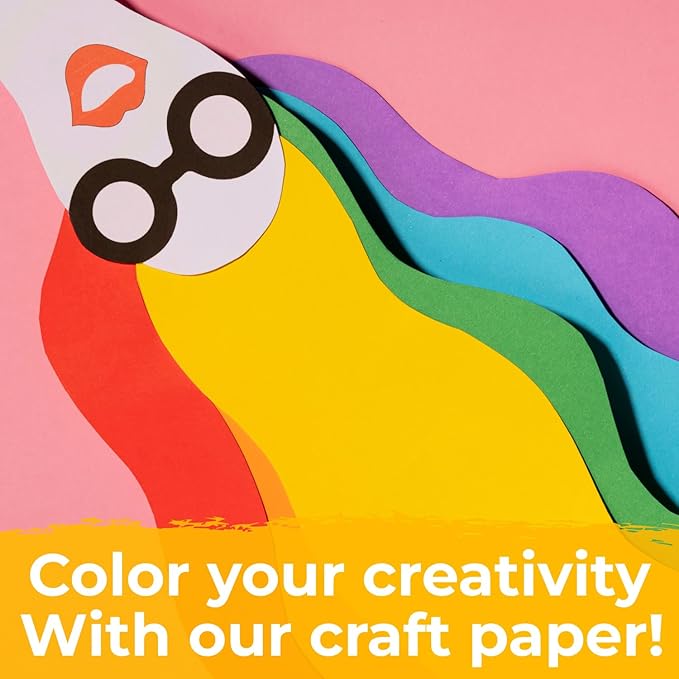 USA Made 18" x 1200" Pink Kraft Paper Roll, 45 lbs Thickness, American Quality Colored Kraft Paper for School, Poster Arts, Bulletin Board - Odorless, Non-Toxic, Safe for Kids